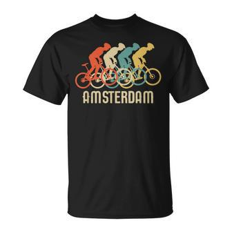 Retro Vintage Bike Amsterdam T T-Shirt - Monsterry CA
