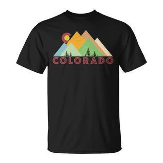 Retro Vintage Colorado Distressed Co T-Shirt | Mazezy