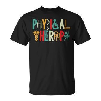 Retro Vintage Physical Therapy Physical Therapist T-Shirt - Monsterry