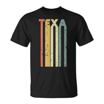 Retro Vintage Texas Colorful Cute Texan Roots T-Shirt | Mazezy