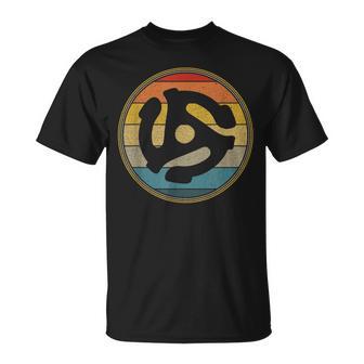 Retro Vinyl 45 Rpm Record Insert Sunset T-Shirt - Monsterry