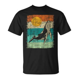 Retro Whale Lover Marine Biologist Aquarist Whales Animal T-Shirt - Monsterry DE