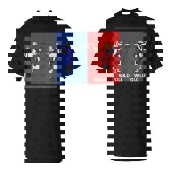 Retro Wololo Azul Y Rojo Camiseta unisex - Regaloses