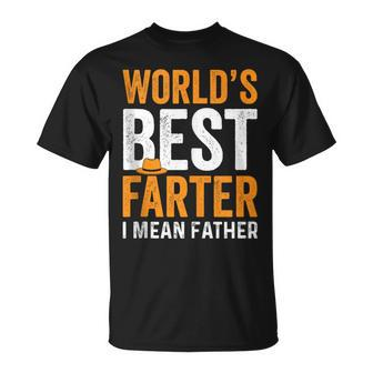 Retro Worlds Best Farter I Mean Father Dad Fathers Day T-Shirt - Thegiftio UK