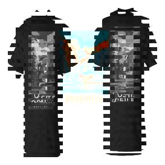 Retro Yosemite California National Park Tunnel View Trails T-Shirt - Thegiftio
