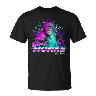 Return To Monke Become Ungovernable Vaporwave Streetwear T-Shirt - Monsterry AU