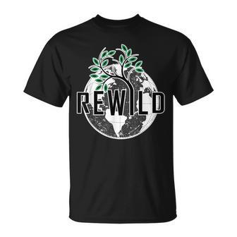 Rewild David Attenborough Save Earth Environmental T-Shirt - Monsterry CA
