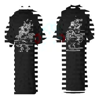 Rhino Lifting Weights Dumbbells Gym Workout Weightlifting T-Shirt - Thegiftio