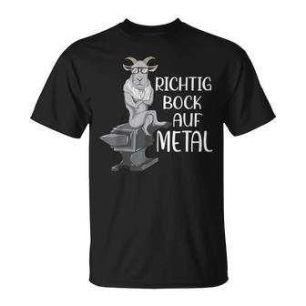 Richtig Bock Auf Metal Heavy Metal Festival  T-Shirt - Seseable