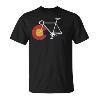 Ride Colorado Cycling T Cycle Colorado Bicycle T-Shirt | Mazezy