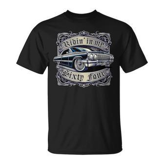 Riding In My 64 Classic Lowrider Cholo Pride Low Rider T-Shirt - Monsterry DE
