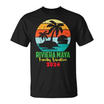 Riviera Maya Beach Family Vacation 2024 Reunion Trip Retro T-Shirt - Thegiftio UK