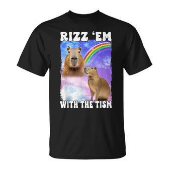 Rizz 'Em With The 'Tism Internet Meme T-Shirt | Mazezy