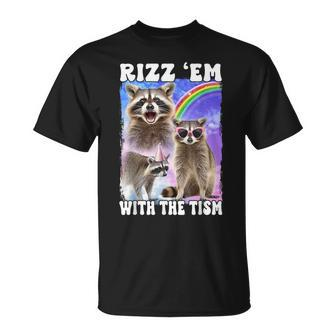 Rizz 'Em With The 'Tism Rizzler Ohio Rizz T-Shirt - Monsterry DE