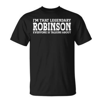Robinson Surname Team Family Last Name Robinson T-Shirt - Seseable