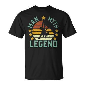 Rock Climbing Man Myth Legend Vintage Mountain Climber Gif T-Shirt | Mazezy