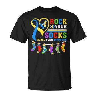 Rock Your Socks World Down Syndrome Day 2024 T-Shirt - Monsterry AU