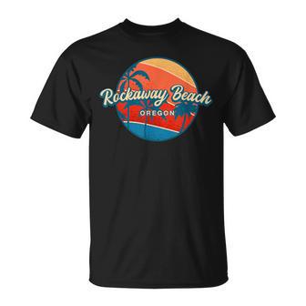 Rockaway Beach Oregon Sommer Oder Tropischer Papa-Zug T-Shirt - Geschenkecke