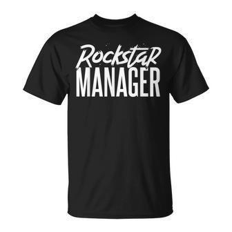 Rockstar Manager For Office Managers T-Shirt - Monsterry DE