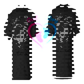 Rosa O Azul Chica O Niño Que Te Amamos Sexo Revelar Bebé Lindo Camiseta unisex - Regaloses