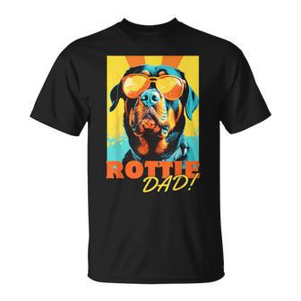 Rottie Dad — Rottweiler Papa Imintage-Look Lustig T-Shirt - Geschenkecke