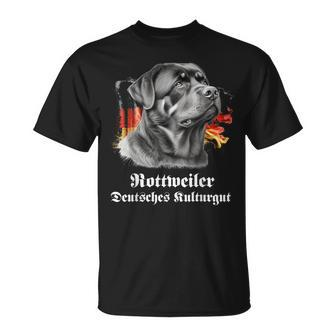 Rottweiler Deutsches Kulturgut Cool Rottweiler Motif T-Shirt - Seseable