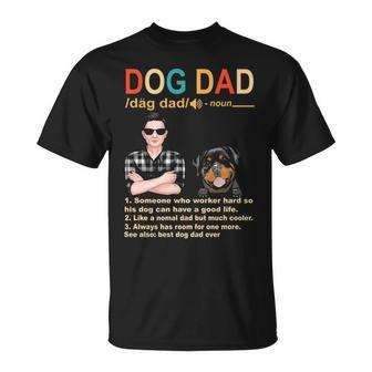 Rottweiler Dog Dad Definition For Daddy Fathers Day T-Shirt | Mazezy AU