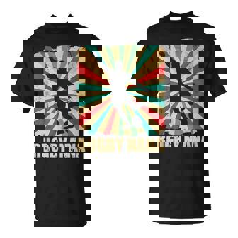 Rugby Nana Grandma Of Rugby Sport Lover Retro T-Shirt - Thegiftio UK
