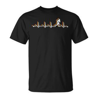 Rugby Retro Heartbeat Ekg Vintage For Rugby Player T-Shirt - Monsterry AU