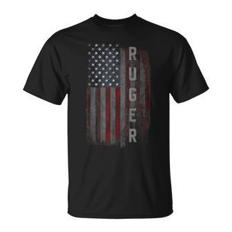 Ruger Family Us Usa American Flag T-Shirt - Seseable