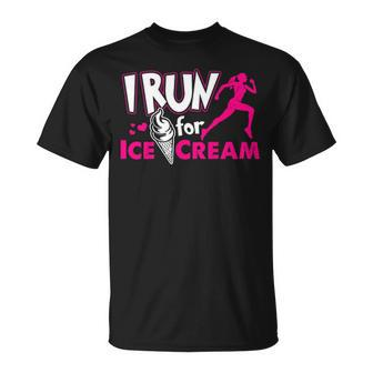 I Run For Ice Cream T-Shirt | Mazezy