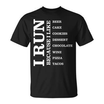 I Run Because I Like T-Shirt | Mazezy