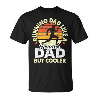 Running Dad Like Regular But Cooler Father's Day Men T-Shirt - Monsterry