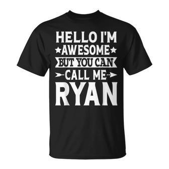 Ryan Surname Call Me Ryan Family Team Last Name Ryan T-Shirt - Seseable