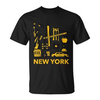 S Con Gráfico De La Ciudad De Nueva York Para Hombre New York Camiseta unisex - Regaloses
