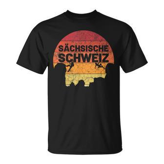 Sächsische Schweiz Bergsteiger & Climbing T-Shirt - Seseable