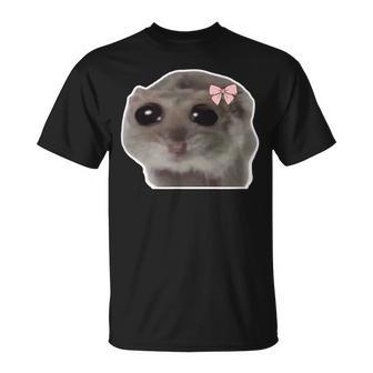 Sad Hamster Meme Trauriger Hamster T-Shirt - Geschenkecke