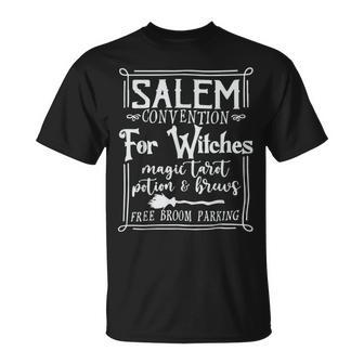 Salem Convention For Witches Magic Tarot Potions & Brews T-Shirt - Thegiftio UK