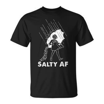 Salty Af Lung And Pulmonary Lung Cancer Cystic Fibrosis T-Shirt - Monsterry CA