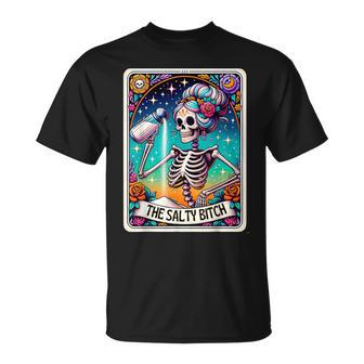 The Salty Bitch Tarot Card Skeleton T-Shirt - Monsterry CA