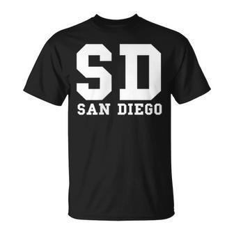 San Diego Sd Minimalistic Pocket Classic T-Shirt - Monsterry UK