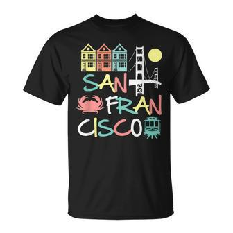 San Francisco Bridge Sf Icons Vintage California Dark T-Shirt - Monsterry CA