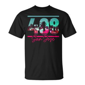 San Jose California Area Code 408 Vintage Retro T-Shirt - Monsterry DE