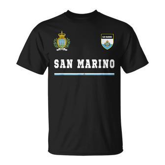 San Marino Sport Football Jersey Flag T-Shirt - Seseable