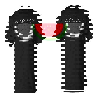 Sandía Bandera Palestina Solidaridad Palestina Libre Camiseta unisex - Regaloses