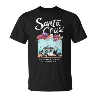 Santa Cruz Surf Van Vintage California Surfing T-Shirt | Mazezy