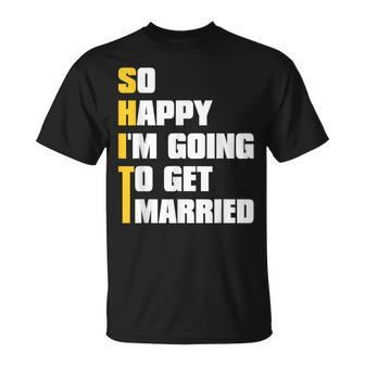 Sarcastic Bachelor Party Stag Groomsmen Getaway Wedding T-Shirt - Thegiftio UK