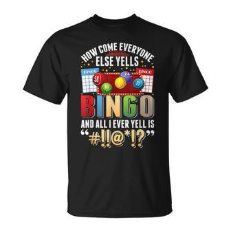 Sarcastic Bingo Player Humor Bingo T-Shirt - Thegiftio UK