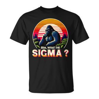 Sarcastic Humor Erm What The Sigma Ironic Meme Quote T-Shirt - Monsterry AU