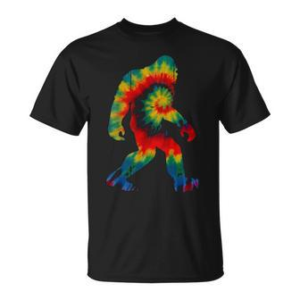 Sasquatch Colorado Tie Dye Ape Hood Gif T-Shirt | Mazezy